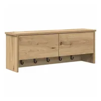 VidaXL Wandmontierter Kleiderständer Artisan-Eiche 80 x 20 x 30