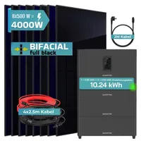 Sunniva Balkonkraftwerk Full Black Bifazial 4000 W inkl. 10,24
