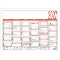 Neumann Arbeitstagekalender A4 rot 2027