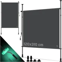 Kesser Windschutz 120 x 310 cm Anthrazit