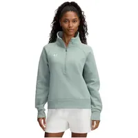 Under Armour Rival Fleece Half Zip silica green white