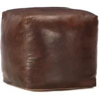 VidaXL Pouf Echtes Ziegenleder 40 x 40 x 40