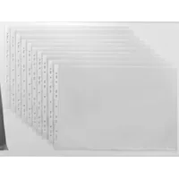 Lands Prospekthüllen DIN A3 quer transparent genarbt 0,08 mm,
