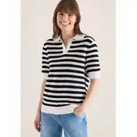 Cecil Kurzarmpullover Blau M