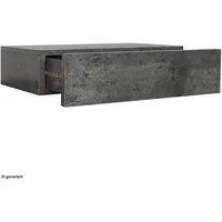 Hti-Living Wandregal 40 x 0 x 0 cm Grau