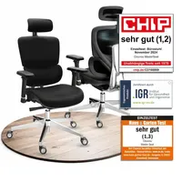 Clouvou MasterSeat Ergonomisch Schwarz