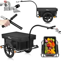 SAMAX Lastenanhänger schwarz 90 l