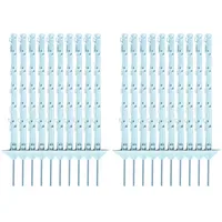 ELECTRA Kunststoffpfahl 75 cm Weiß 20 Stück