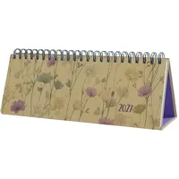 Sigel Tischkalender Jolie 2027 Braun/Lila/Beige