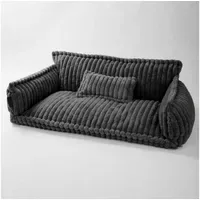 Noviclass-shop Hundesofa | Katzensofa 'Chaffar' | Kohle XL (120cm))
