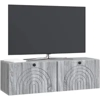 VidaXL Wandmontierter TV-Schrank Graues Sonoma 98 x 31 x