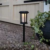 Star Trading Wegeleuchte Aluminium/Glas 44 cm Solar schwarz