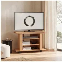 FineBuy Lowboard 75x38x51 cm Gelb/Buche Holz