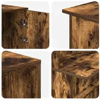 VidaXL Empfangstheke Räuchereiche 180x50x103,5 cm Holzwerkstoff