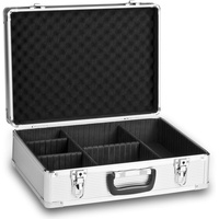 Mantona Basic M Koffer silber + Schaumstoff