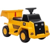Homcom Elektro Kindertraktor, Spielfahrzeug mit kippbarer Ladefläche, Hupe, Elektroauto