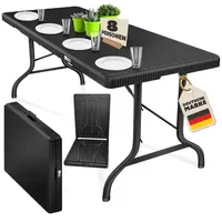 Kesser Campingtisch Buffettisch Klappbar Schwarz
