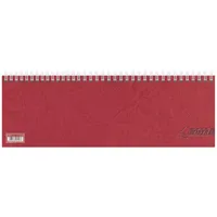 Glocken Schreibtischkalender Querkalender 29,7x10cm 2027 rot