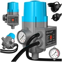Kesser Druckschalter mit Baranzeige 10 bar blau/grau