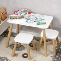 KESPER Kindertisch 1 mit 2 Stühlen weiß