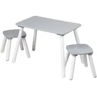 KESPER Kindertisch 1 mit 2 Stühlen grau