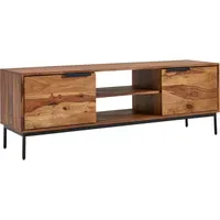 FineBuy Lowboard 147 x 51 x 38 cm Braun