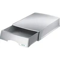 Leitz Briefablage Plus A4 mit Schublade grau Packung mit