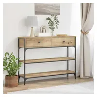 VidaXL Konsolentisch Eiche 100 x 25 x 75 cm