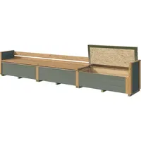 Weka Sitztruhe optionale Erweiterung für Gartenhaus Killarney 50 cm
