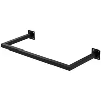 ML-Design Wandgarderobe Kleiderstange Rechteck 30 x 60 cm Schwarz