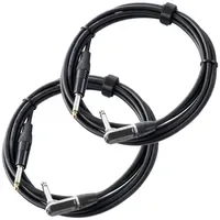 Pronomic Stage INST-A-3 Instrumentenkabel Winkelstecker, 3 m schwarz