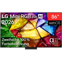 LG 86MRGB87B9B 86" Mini RGB evo AI 4K TV