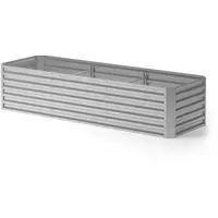 Oskar Hochbeet 270 x 90 x 90 cm Silber