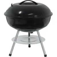 VidaXL Holzkohlegrill schwarz
