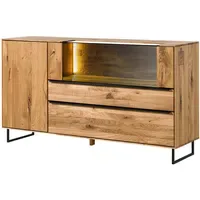 MASSIVMOEBEL24.DE Sideboard 160 x 87 x 43 cm Wildeiche