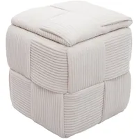 Mendler Hocker HWC-Q47 Cord 43 x 40 x 40