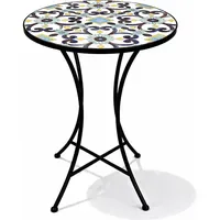 Mojawo Mosaik Mosaiktisch Ø 60 x 70 cm Rot/Mehrfarbig