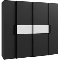 Forte Schiebetürenschrank Kalixtus 200,1 x 190,5 x 61,6 cm