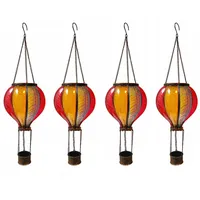 Expo Börse Solarleuchte Kunststoff Ø14xH47cm 4er Set mehrfarbig