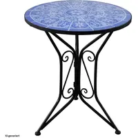 Hti-Living Gartentisch 55 x 55 x 68 cm Schwarz