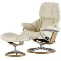 Stressless Relaxsessel mit Hocker Leder 79 x 109 x