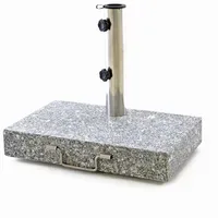 VCM Schirmständer Granit 45 x 28 cm Grau
