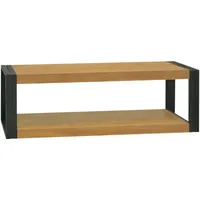VidaXL Wand-Badregal 110x45x35 cm Massivholz Teak