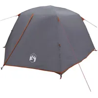 VidaXL Trekkingzelt Grau/Orange