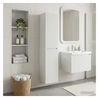 VidaXL Badezimmerschrank Weiß 33 x 34,5 x 160 cm
