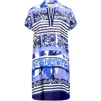 Betty Barclay Sommerkleid Blau/Weiß 38