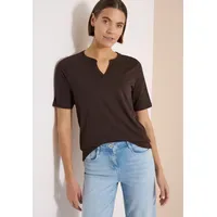 Cecil T-Shirt im Tunika-Look braun XL