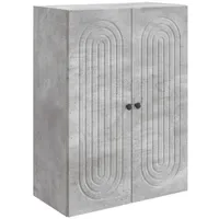 VidaXL Wandschrank Betongrau 66 x 34,5 x 90 cm