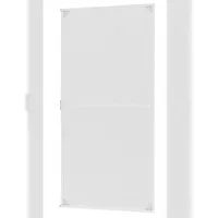 Hecht International Teleskop-Türbausatz 100x210cm Weiß