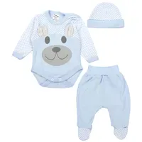 TupTam Baby Kleidung Set Body Strampelhose Mütze Bekleidungsset Jungen,